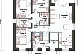 Продается 1-этажный дом, 136 м²
Расп...